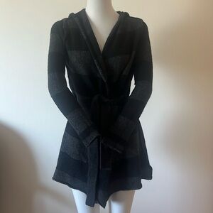 Remain Birger Christensen Knitted Hoodie Belted Cardigan Wool blend Size S